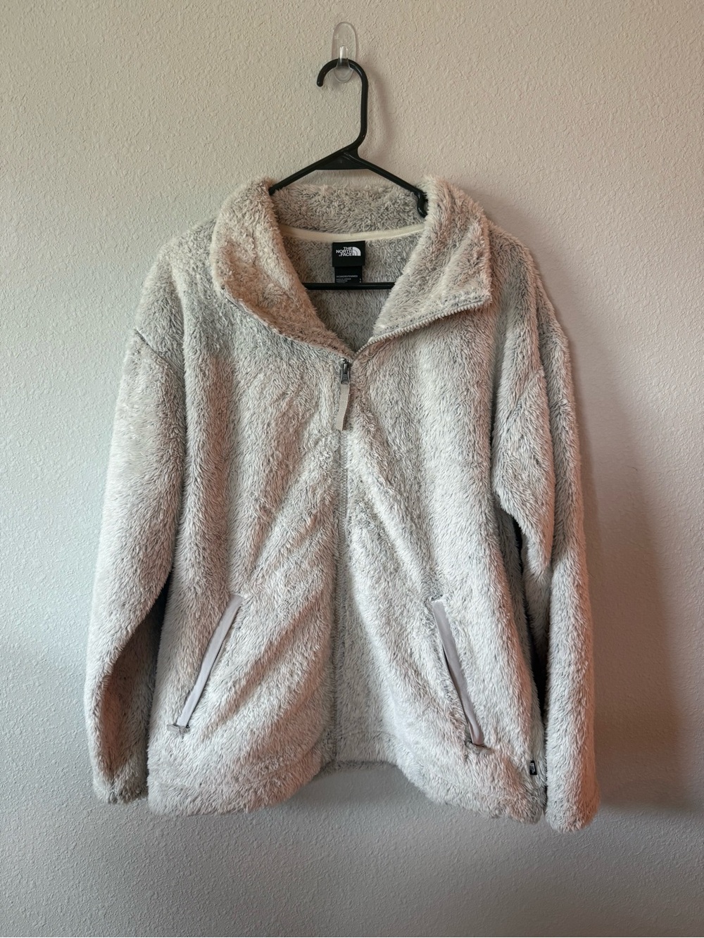 The North Face Women’s Fuzzy Sherpa Fleece Jacket Full Zip Size L